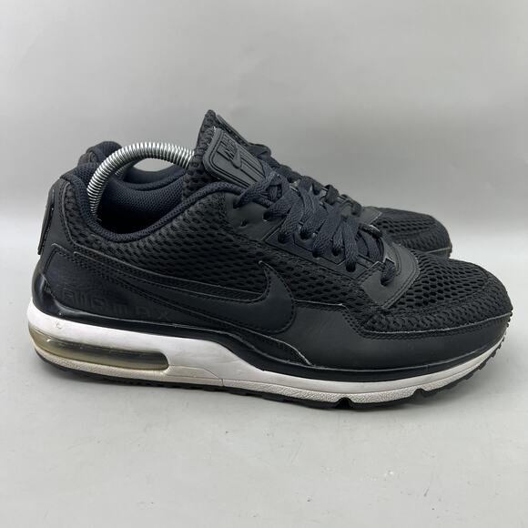 Nike Air Max LTD 3 TXT BR Running Shoes Men Size 10 Black White Comfort Sneakers - Picture 1 of 9